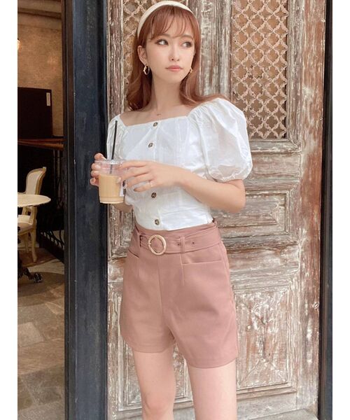 RESEXXY(リゼクシー)の「スクエアネックブラウス(シャツ/ブラウス・レディース・その他1/ブラック/オフホワイト・FREE)」の8枚目の写真