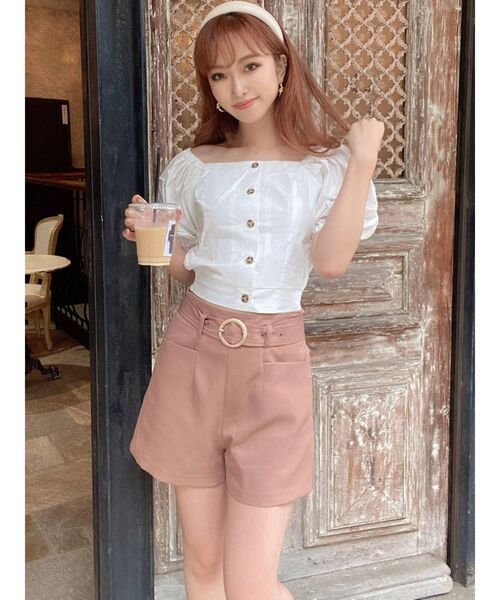 RESEXXY(リゼクシー)の「スクエアネックブラウス(シャツ/ブラウス・レディース・その他1/ブラック/オフホワイト・FREE)」の10枚目の写真