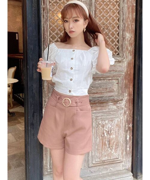 RESEXXY(リゼクシー)の「スクエアネックブラウス(シャツ/ブラウス・レディース・その他1/ブラック/オフホワイト・FREE)」の11枚目の写真