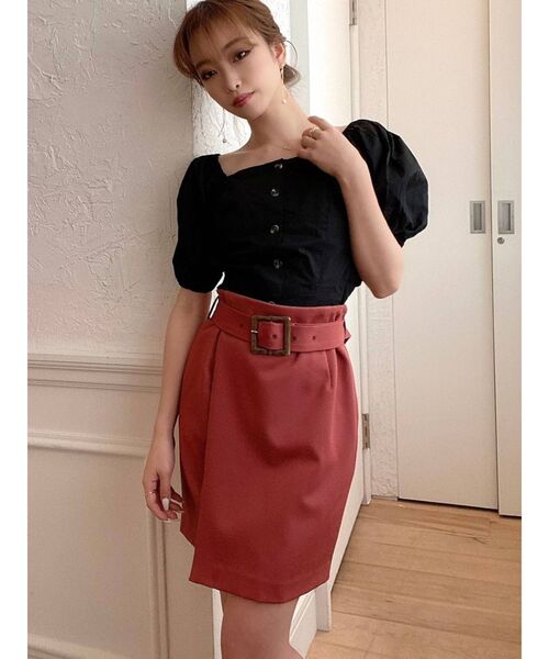 RESEXXY(リゼクシー)の「スクエアネックブラウス(シャツ/ブラウス・レディース・その他1/ブラック/オフホワイト・FREE)」の15枚目の写真