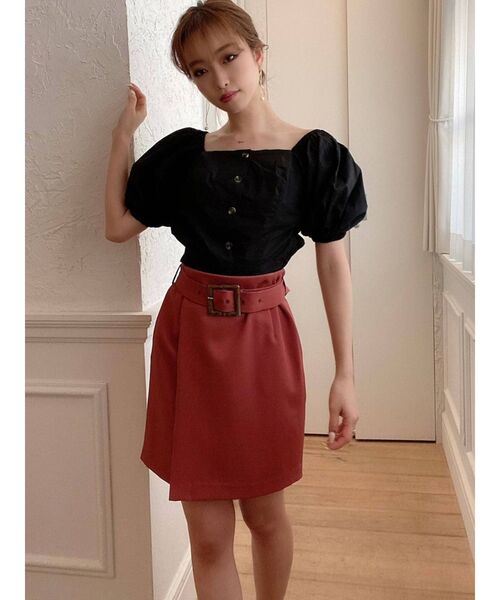 RESEXXY(リゼクシー)の「スクエアネックブラウス(シャツ/ブラウス・レディース・その他1/ブラック/オフホワイト・FREE)」の16枚目の写真