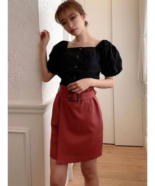 RESEXXY(リゼクシー)の「スクエアネックブラウス(シャツ/ブラウス・レディース・その他1/ブラック/オフホワイト・FREE)」の17枚目の写真