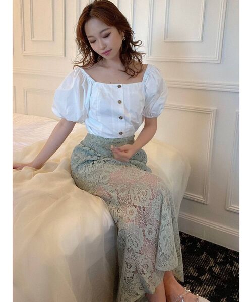 RESEXXY(リゼクシー)の「スクエアネックブラウス(シャツ/ブラウス・レディース・その他1/ブラック/オフホワイト・FREE)」の22枚目の写真