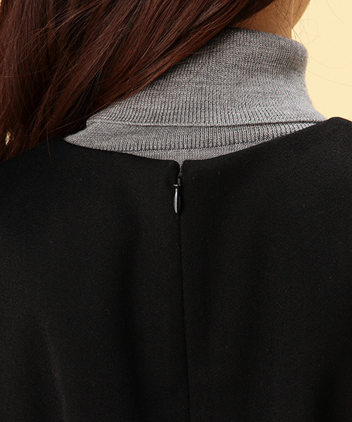 Demi-Luxe BEAMS（デミルクス ビームス）の「Demi-Luxe BEAMS / Vネック ノースリーブワンピース（ワンピース・レディース・ベージュ/ブラック・36/38）」の6枚目の写真