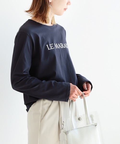 reca(レカ)の「ロゴTシャツ(Tシャツ/カットソー・レディース・ネイビー/ベージュ/ホワイト・FREE)」の10枚目の写真