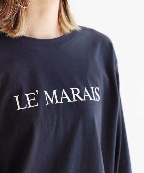 reca(レカ)の「ロゴTシャツ(Tシャツ/カットソー・レディース・ネイビー/ベージュ/ホワイト・FREE)」の11枚目の写真