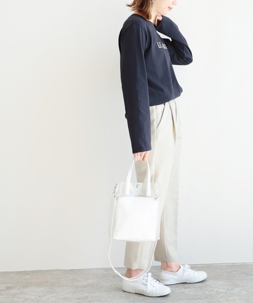 reca(レカ)の「ロゴTシャツ(Tシャツ/カットソー・レディース・ネイビー/ベージュ/ホワイト・FREE)」の12枚目の写真