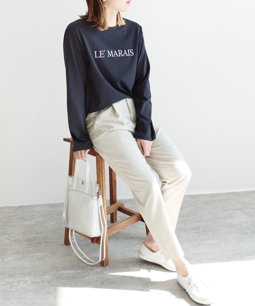 reca(レカ)の「ロゴTシャツ(Tシャツ/カットソー・レディース・ネイビー/ベージュ/ホワイト・FREE)」の14枚目の写真