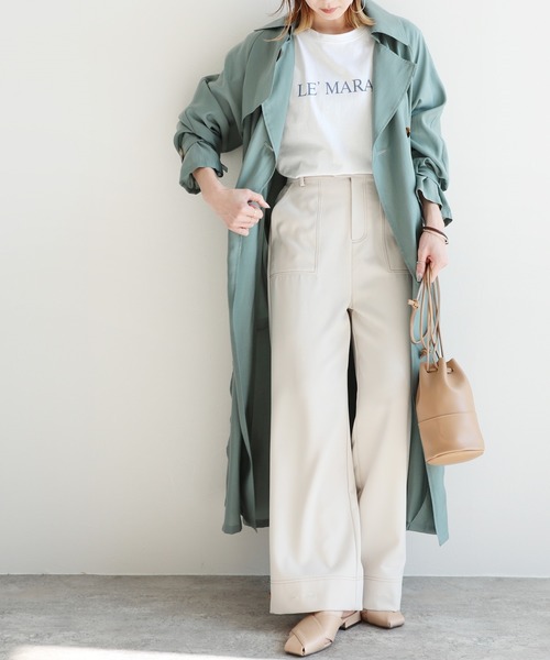 reca(レカ)の「ロゴTシャツ(Tシャツ/カットソー・レディース・ネイビー/ベージュ/ホワイト・FREE)」の20枚目の写真