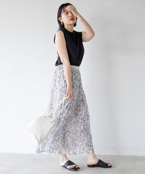 PAGEBOY（ページボーイ）の「ヨウリュウレオパードスカート（スカート・レディース・グレイッシュベージュ/ブラック・FREE）」の7枚目の写真