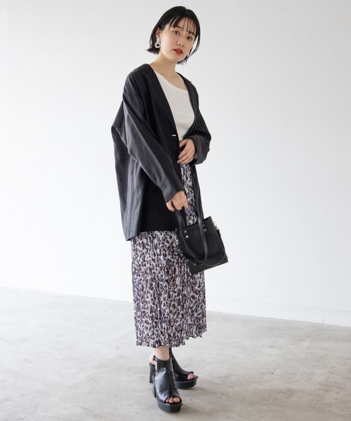 PAGEBOY（ページボーイ）の「ヨウリュウレオパードスカート（スカート・レディース・グレイッシュベージュ/ブラック・FREE）」の10枚目の写真