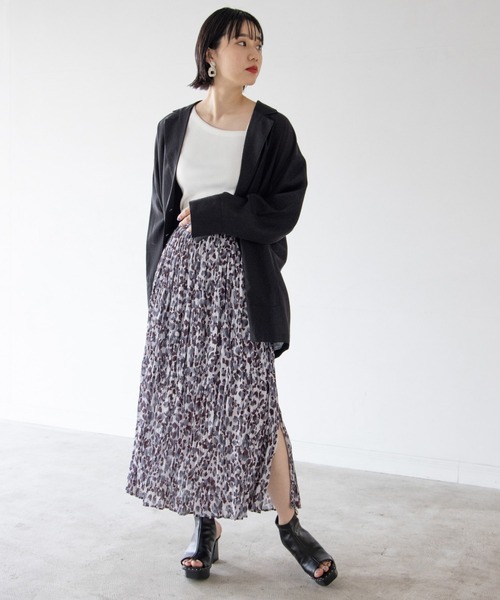 PAGEBOY（ページボーイ）の「ヨウリュウレオパードスカート（スカート・レディース・グレイッシュベージュ/ブラック・FREE）」の3枚目の写真