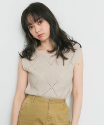 LIPSERVICE | ダイヤシアーノースリニット(ニット/セーター)