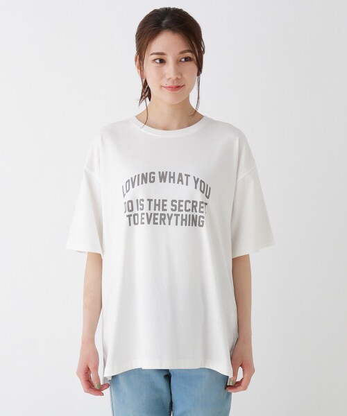 SHOO・LA・RUE（シューラルー）の「◆USAコットンアソートプリントTシャツ（Tシャツ/カットソー・レディース・ブラック/ナチュラル/ライトパープル/ホワイト系その他2・02/03/04）」の5枚目の写真