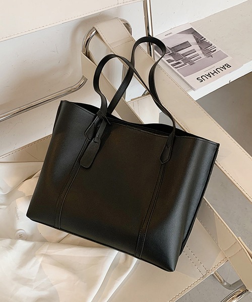 LA VORAGINE（ラ ヴォラジネ）の「スクエアトートバッグ（トートバッグ・レディース・アイボリー/ベージュ/ブラック/ブラウン・FREE）」の6枚目の写真