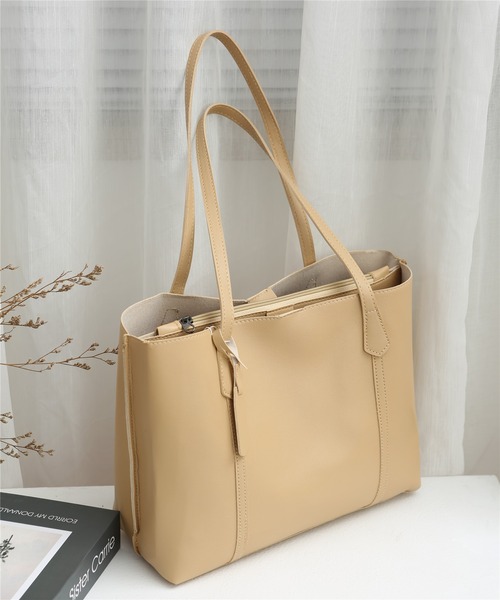 LA VORAGINE（ラ ヴォラジネ）の「スクエアトートバッグ（トートバッグ・レディース・アイボリー/ベージュ/ブラック/ブラウン・FREE）」の21枚目の写真