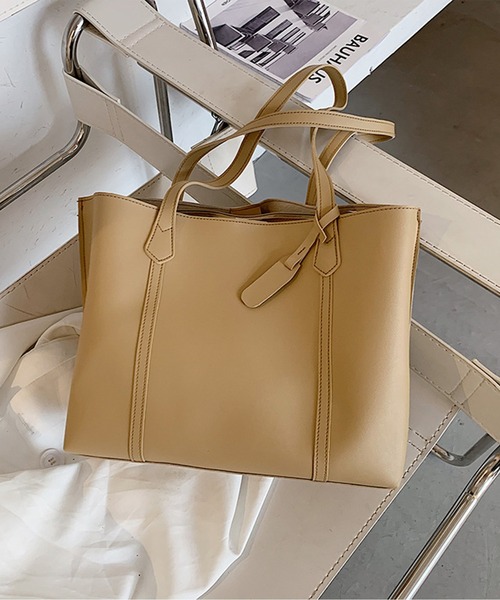 LA VORAGINE（ラ ヴォラジネ）の「スクエアトートバッグ（トートバッグ・レディース・アイボリー/ベージュ/ブラック/ブラウン・FREE）」の20枚目の写真