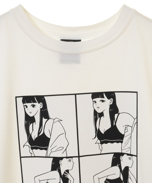 Candy Stripper（キャンディストリッパー）の「SECRET OF THE GIRL Tシャツ（Tシャツ/カットソー・レディース・オフホワイト/ブラック・2/4/3）」の4枚目の写真