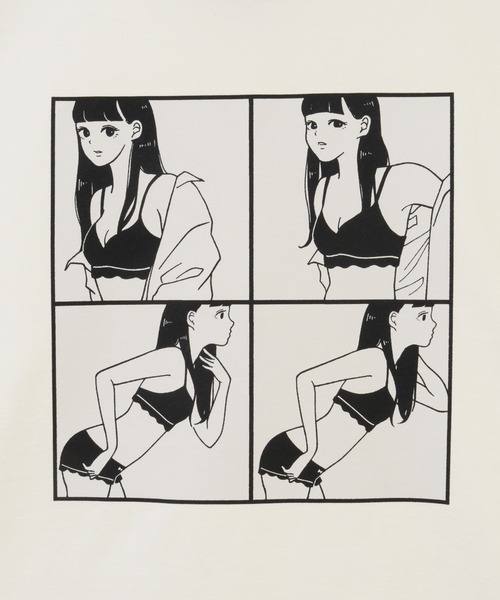 Candy Stripper（キャンディストリッパー）の「SECRET OF THE GIRL Tシャツ（Tシャツ/カットソー・レディース・オフホワイト/ブラック・2/4/3）」の3枚目の写真