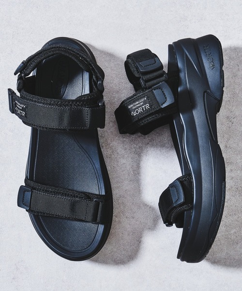 ORiental TRaffic(オリエンタルトラフィック)の「ORTR オーアールティーアール 厚底ベルクロスポーツサンダル 3206(サンダル・レディース・ブラック/ベージュ/グレー・LL/S/M/L)」の16枚目の写真