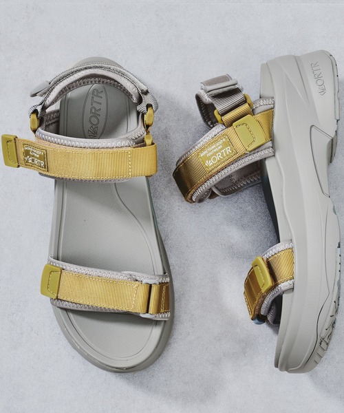 ORiental TRaffic(オリエンタルトラフィック)の「ORTR オーアールティーアール 厚底ベルクロスポーツサンダル 3206(サンダル・レディース・ブラック/ベージュ/グレー・LL/S/M/L)」の17枚目の写真