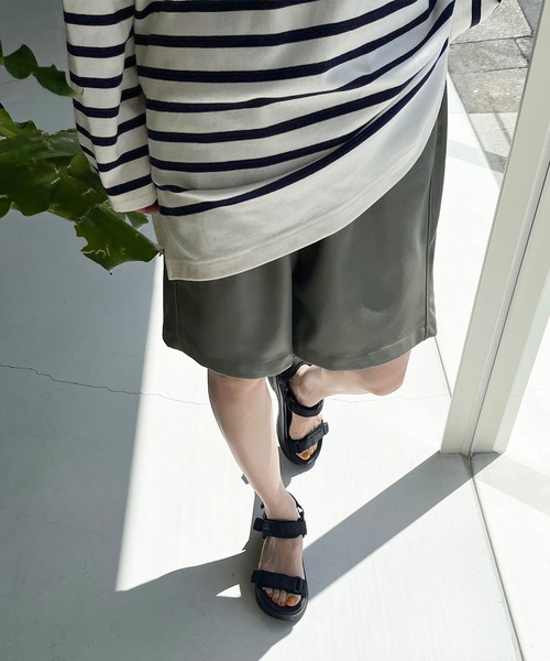 ORiental TRaffic(オリエンタルトラフィック)の「ORTR オーアールティーアール 厚底ベルクロスポーツサンダル 3206(サンダル・レディース・ブラック/ベージュ/グレー・LL/S/M/L)」の6枚目の写真