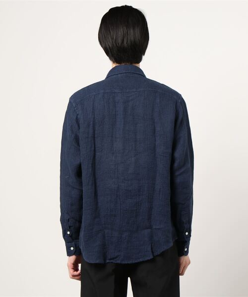 RAWLIFE（ロウライフ）の「SCROLL/スクロール/ニットライクワッフルシャツ（シャツ/ブラウス・メンズ・ネイビー/チャコール/ホワイト・MEDIUM/X-LARGE/LARGE）」の5枚目の写真