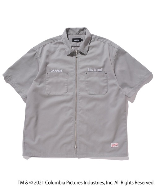 XLARGE（エクストララージ）の「XLARGE×BOYZ N THE HOOD S/S WORK SHIRT（シャツ/ブラウス・メンズ・グレー/ブラック・LARGE/MEDIUM/X-LARGE/SMALL）」の2枚目の写真