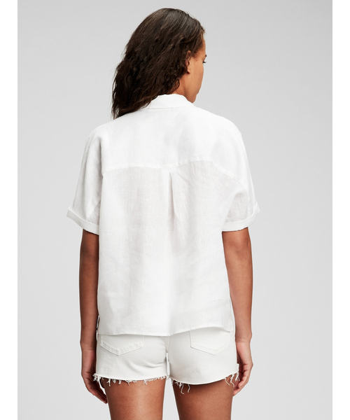 GAP（ギャップ）の「リネン ドルマンシャツ（シャツ/ブラウス・レディース・ホワイト/オレンジ/ブルー・XS/L/S/M/XXS）」の6枚目の写真