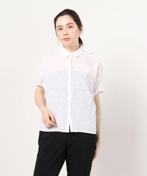 GAP（ギャップ）の「リネン ドルマンシャツ（シャツ/ブラウス・レディース・ホワイト/オレンジ/ブルー・XS/L/S/M/XXS）」の11枚目の写真