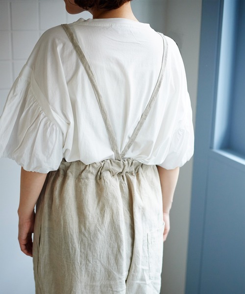 bulle de savon（ビュルデサボン）の「40/LINEN washer スノー