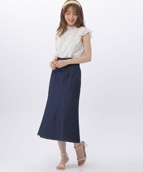 BE RADIANCE（ビーラディエンス）の「レースハイネックブラウス（シャツ/ブラウス・レディース・ホワイト/ブラウン/ピンク・FREE）」の10枚目の写真