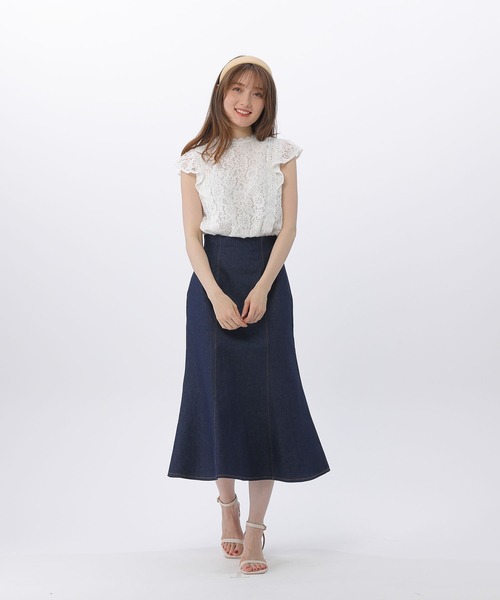 BE RADIANCE（ビーラディエンス）の「レースハイネックブラウス（シャツ/ブラウス・レディース・ホワイト/ブラウン/ピンク・FREE）」の11枚目の写真