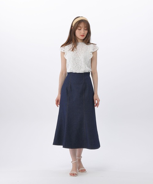 BE RADIANCE（ビーラディエンス）の「レースハイネックブラウス（シャツ/ブラウス・レディース・ホワイト/ブラウン/ピンク・FREE）」の13枚目の写真