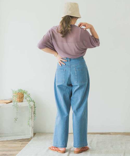 ITEMS URBANRESEARCH（アイテムズ アーバンリサーチ）の「シアーニット（ニット/セーター・レディース・ブラウン/パープル/ベージュ・FREE）」の22枚目の写真