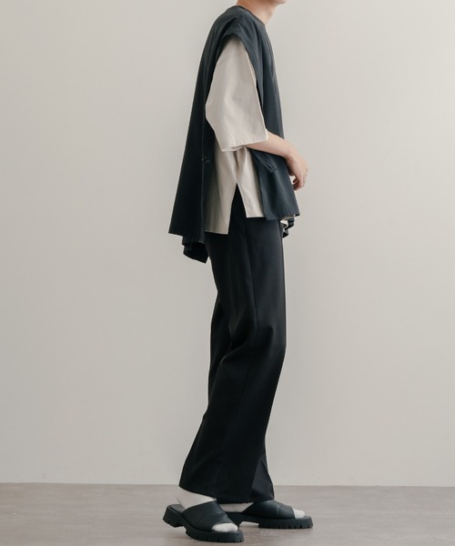 epnok（エプノック）の「サイドボタンオープンベスト（ベスト・メンズ・ブラック/ダークグレー・SMALL/LARGE/MEDIUM）」の19枚目の写真