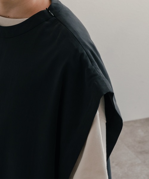 epnok（エプノック）の「サイドボタンオープンベスト（ベスト・メンズ・ブラック/ダークグレー・SMALL/LARGE/MEDIUM）」の21枚目の写真