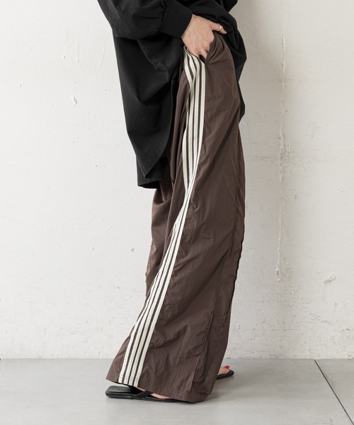 etsinta（エシンタ）の「【etsinta/エシンタ】リメイク切替ジャージーパンツ（その他パンツ・レディース・ブラウン/ブラック/パープル/グリーン・ONE SIZE）」の11枚目の写真