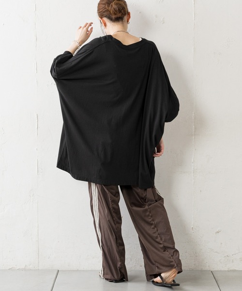 etsinta（エシンタ）の「【etsinta/エシンタ】リメイク切替ジャージーパンツ（その他パンツ・レディース・ブラウン/ブラック/パープル/グリーン・ONE SIZE）」の16枚目の写真