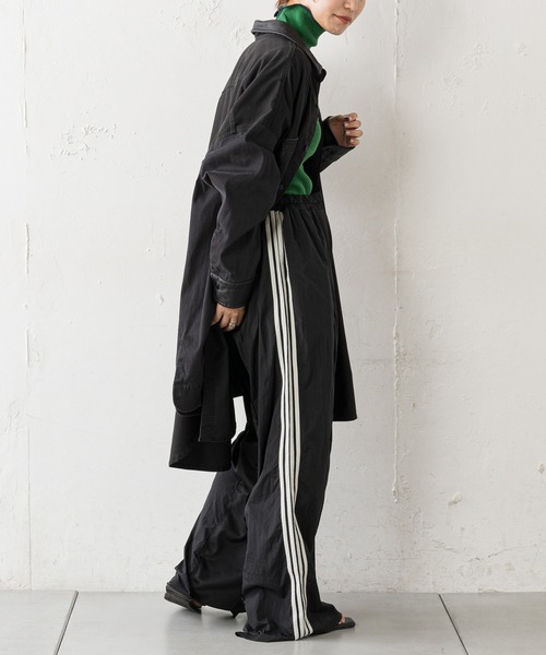 etsinta（エシンタ）の「【etsinta/エシンタ】リメイク切替ジャージーパンツ（その他パンツ・レディース・ブラウン/ブラック/パープル/グリーン・ONE SIZE）」の10枚目の写真