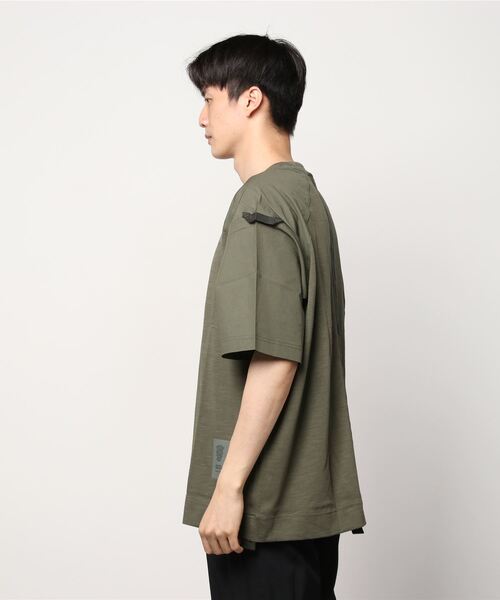 G-STAR（ジースター）の「BACK TAPE LOOSE T-SHIRT/ビッグシルエット/オーバーサイズ（Tシャツ/カットソー・メンズ・カーキオリーブ・SMALL/MEDIUM/LARGE/X-SMALL）」の6枚目の写真