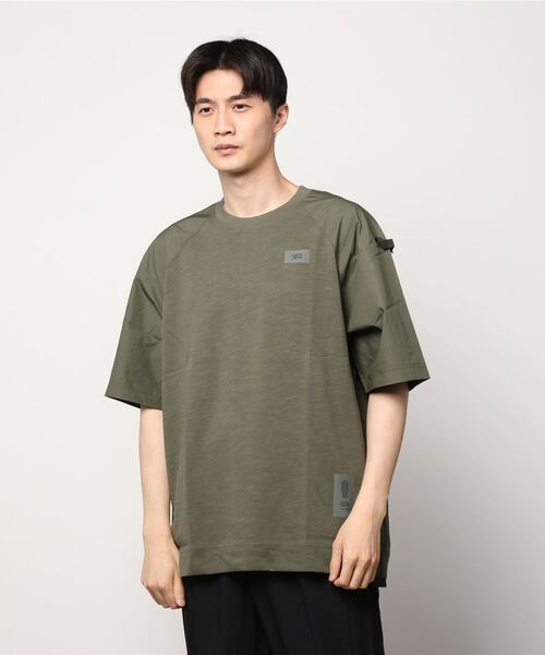 G-STAR（ジースター）の「BACK TAPE LOOSE T-SHIRT/ビッグシルエット/オーバーサイズ（Tシャツ/カットソー・メンズ・カーキオリーブ・SMALL/MEDIUM/LARGE/X-SMALL）」の8枚目の写真
