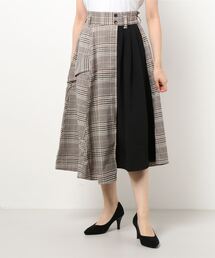 179/WG | 配色アシンメトリースカート(スカート)