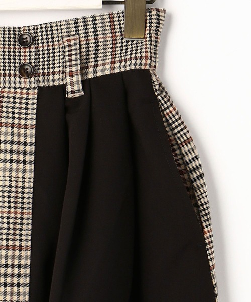 179/WG(イチナナキュウダブルジー)の「配色アシンメトリースカート(スカート・レディース・ネイビー/チェック・M)」の9枚目の写真