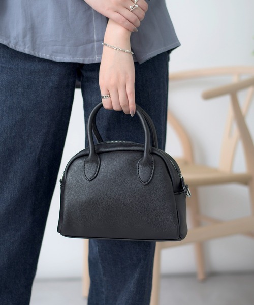 SETUP7（セットアップセブン）の「【SETUP7】フェイクレザー　ミニボストン　ショルダー　バッグ KNF（ショルダーバッグ・レディース・ブラウン/イエロー/ホワイト/ベージュ/ブラック・FREE）」の12枚目の写真