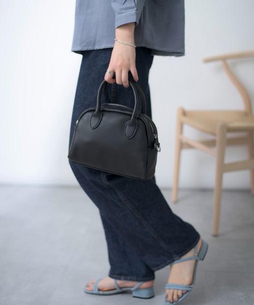 SETUP7（セットアップセブン）の「【SETUP7】フェイクレザー　ミニボストン　ショルダー　バッグ KNF（ショルダーバッグ・レディース・ブラウン/イエロー/ホワイト/ベージュ/ブラック・FREE）」の10枚目の写真