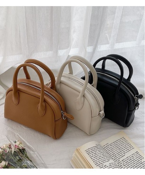 SETUP7（セットアップセブン）の「【SETUP7】フェイクレザー　ミニボストン　ショルダー　バッグ KNF（ショルダーバッグ・レディース・ブラウン/イエロー/ホワイト/ベージュ/ブラック・FREE）」の20枚目の写真