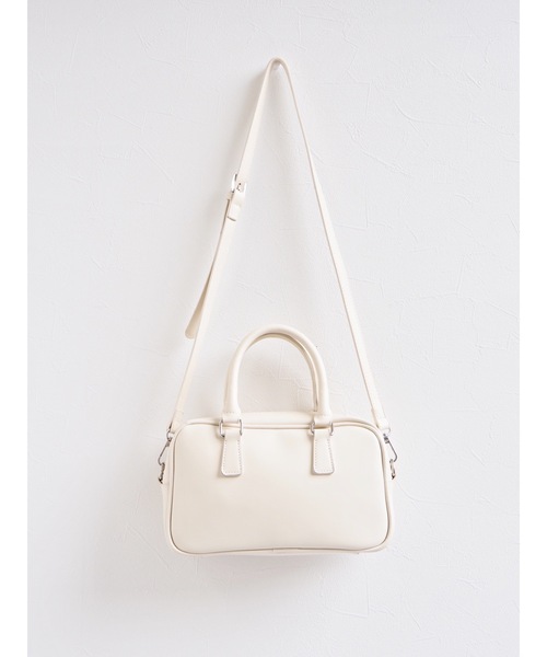 jumelle（ジュメロ）の「スクエアバッグ（ハンドバッグ・レディース・ホワイト/ブラック・FREE）」の8枚目の写真