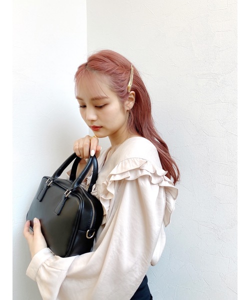 jumelle（ジュメロ）の「スクエアバッグ（ハンドバッグ・レディース・ホワイト/ブラック・FREE）」の3枚目の写真