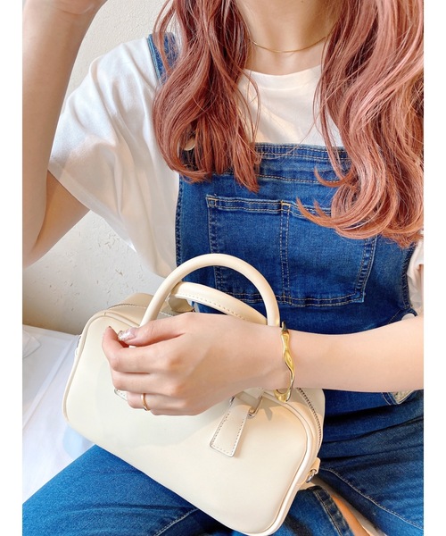 jumelle（ジュメロ）の「スクエアバッグ（ハンドバッグ・レディース・ホワイト/ブラック・FREE）」の16枚目の写真